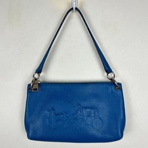 Coach Charley Carriage Embossed Top Handle Mini Leather Bag
